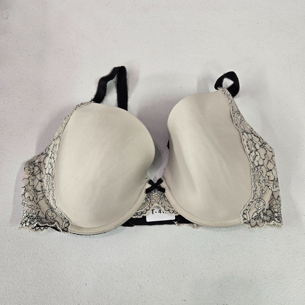 Victoria's Secret Women Bra 34DD White Dream Angels Perfect Coverage Lace‎
